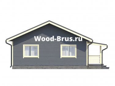 Каркасный дом 9х9 по проекту «Раменское» - вид 6