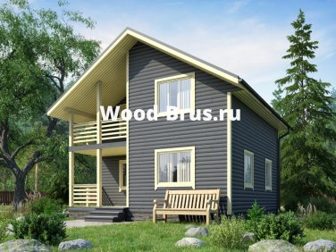 Каркасный дом 8х10,5 по проекту заказчика - вид 1