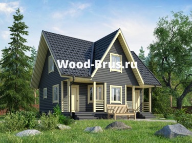 Каркасный коттедж без усадки 6х8