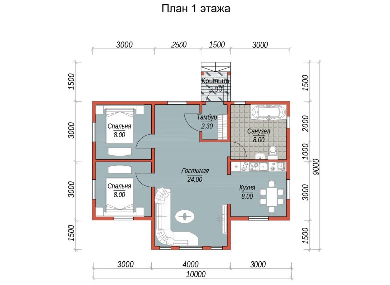 Каркасный дом 7.5х10 «Заречье» - фото 6