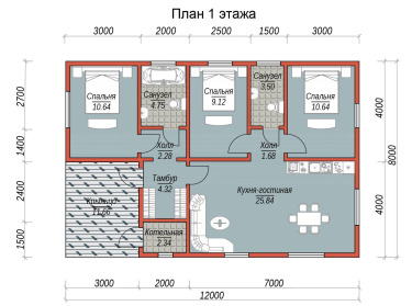 Каркасный дом проект Северный - 6