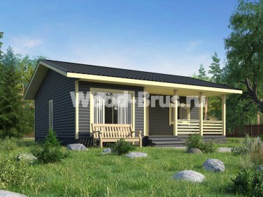  Каркасный дом 8х9 по проекту «Красково» - вид 1