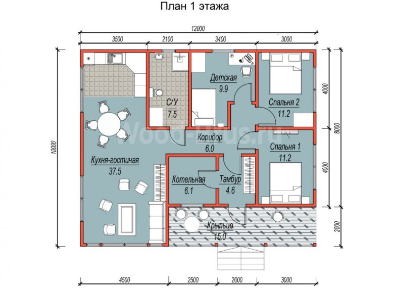 Каркасный дом 10х12 Дрожжино - фото 2