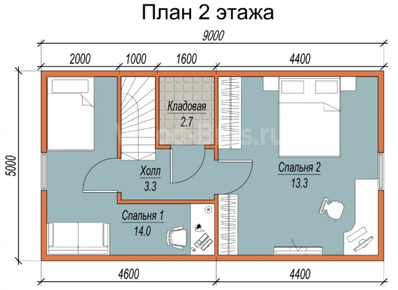 Каркасный дом 6х9 Свердловский - фото 3