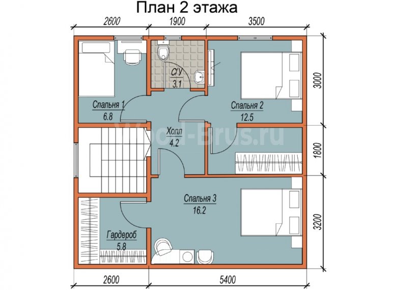 Каркасный дом 8х8 Октябрьский - фото 3