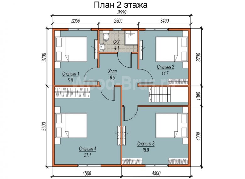 Каркасный дом 9х9 Малаховка - фото 3