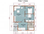 Каркасный дом 7.5х9 Боброво - превью 2