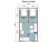 Каркасный дом 7.5х9 Боброво - превью 3