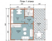 Каркасный дом 8х9 Кратово - превью 2