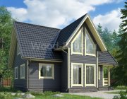 Каркасный дом 7.5х9 Запрудня - превью  1
