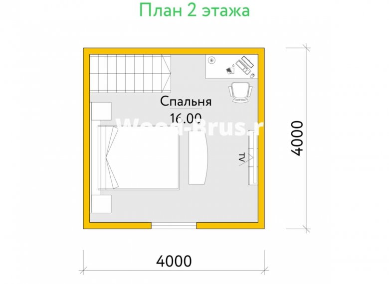 Сруб дома 4х6 «Синдри» - фото 3