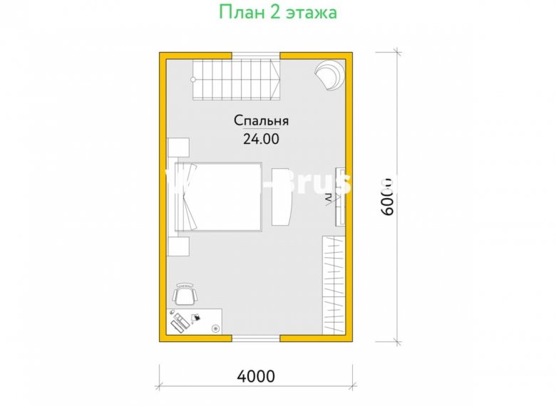 Сруб дома 6х6 «Томас» - фото 3