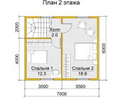 Дом по усадку 6х7 Флавий - превью 3