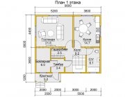 Дом по усадку 8х9 Бари - превью 2