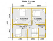 Дом по усадку 8х9 Бари - превью 3