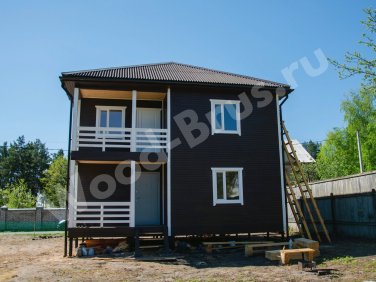 Каркасный дом 8х8 по проекту 