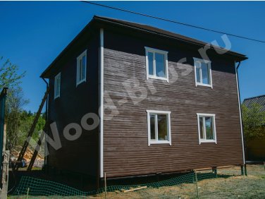 Каркасный дом 8х8 по проекту 