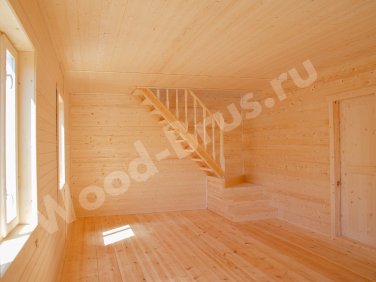 Каркасный дом 8х8 по проекту 