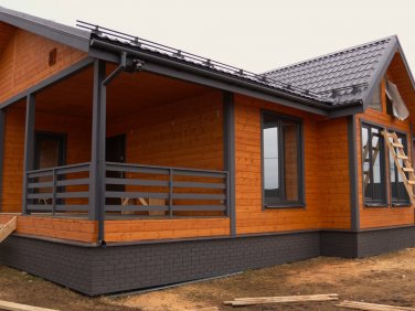 Каркасный дом 9х13 по проекту заказчика - фото - 5