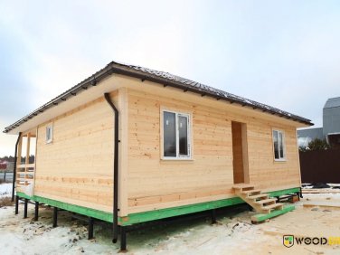 Каркасный дом 9х9 по проекту 