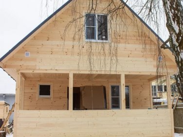 Каркасный дом 6х9 по проекту 