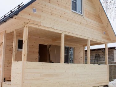 Каркасный дом 6х9 по проекту 