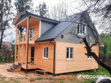 Каркасный дом 7х10 по проекту «Воронеж» - фото - 10