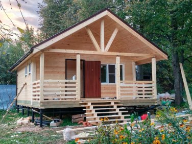 Баня из бруса 6х8 по проекту Рада - фото - 5