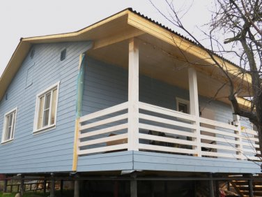 Каркасный дом 9х7.5 по проекту заказчика - фото - 2