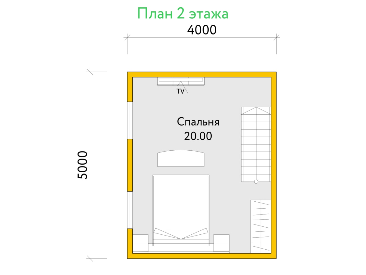 План 2 этажа