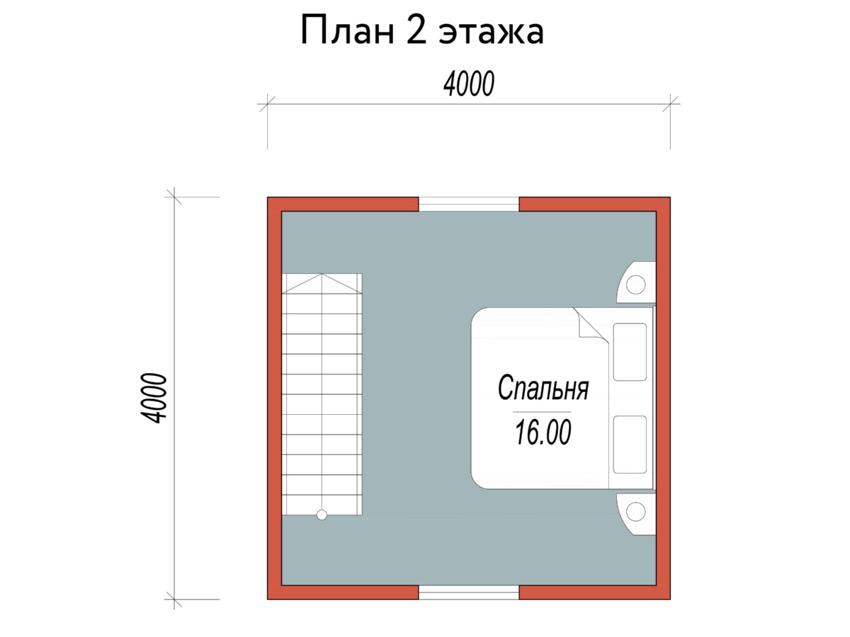 План 2 этажа