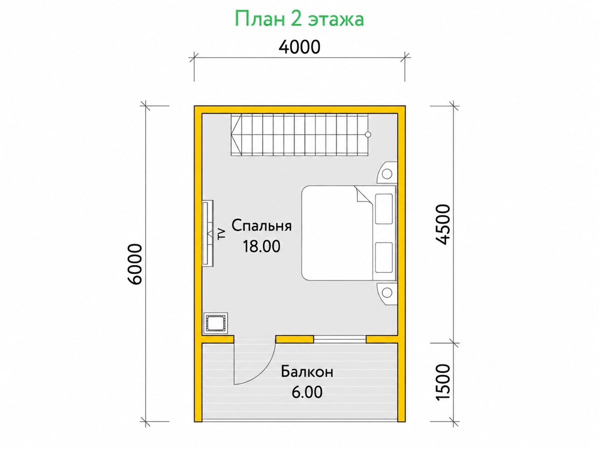 План 2 этажа