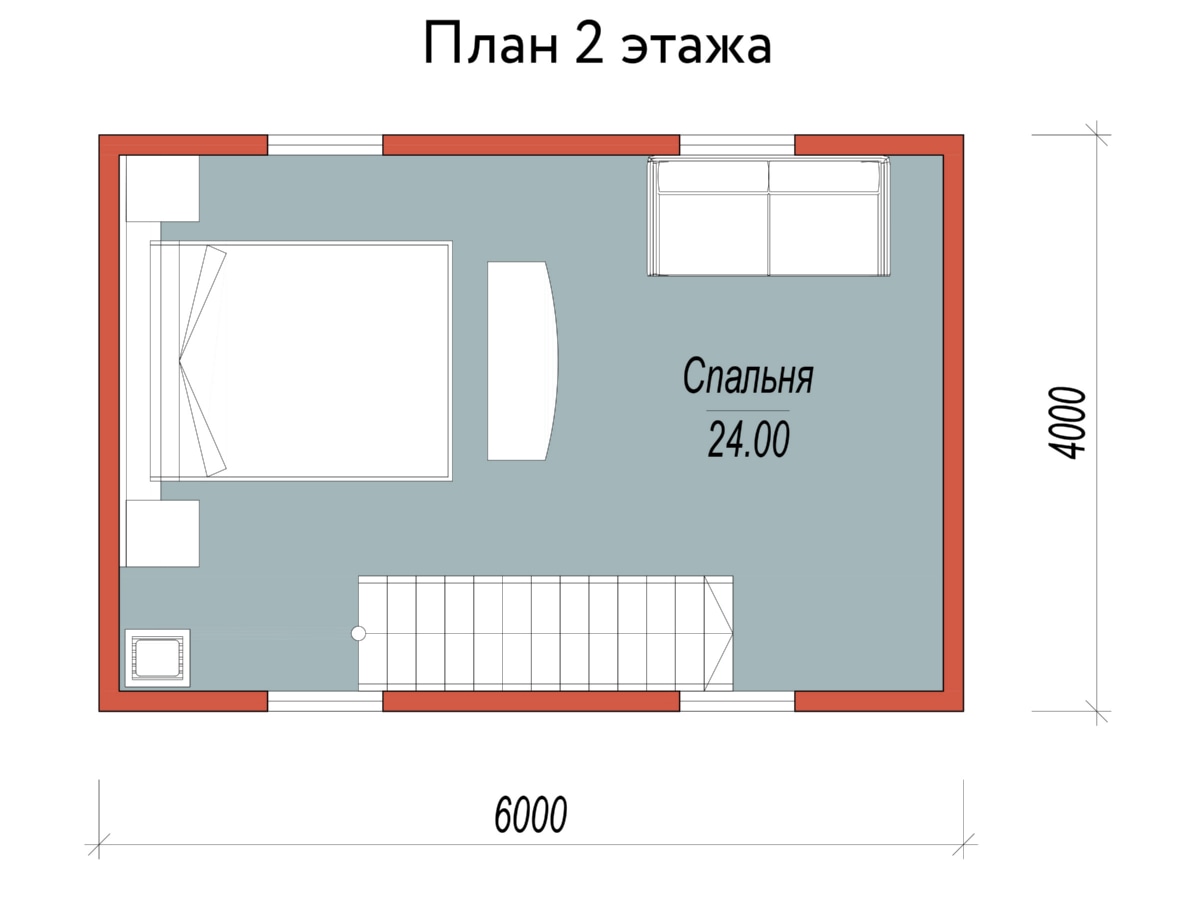 План 2 этажа