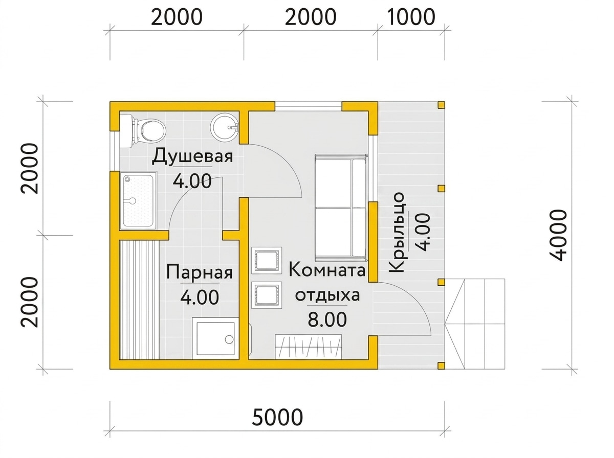 План 1 этажа