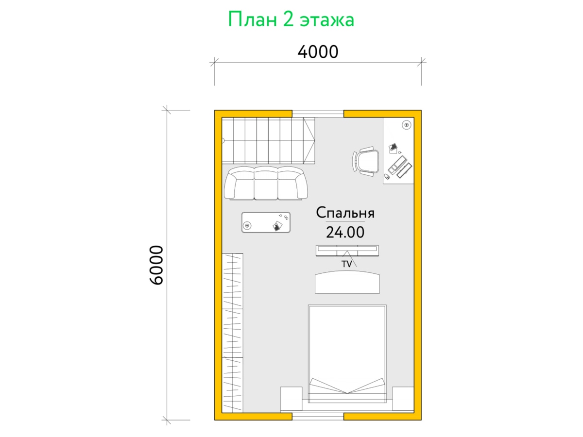 План 2 этажа