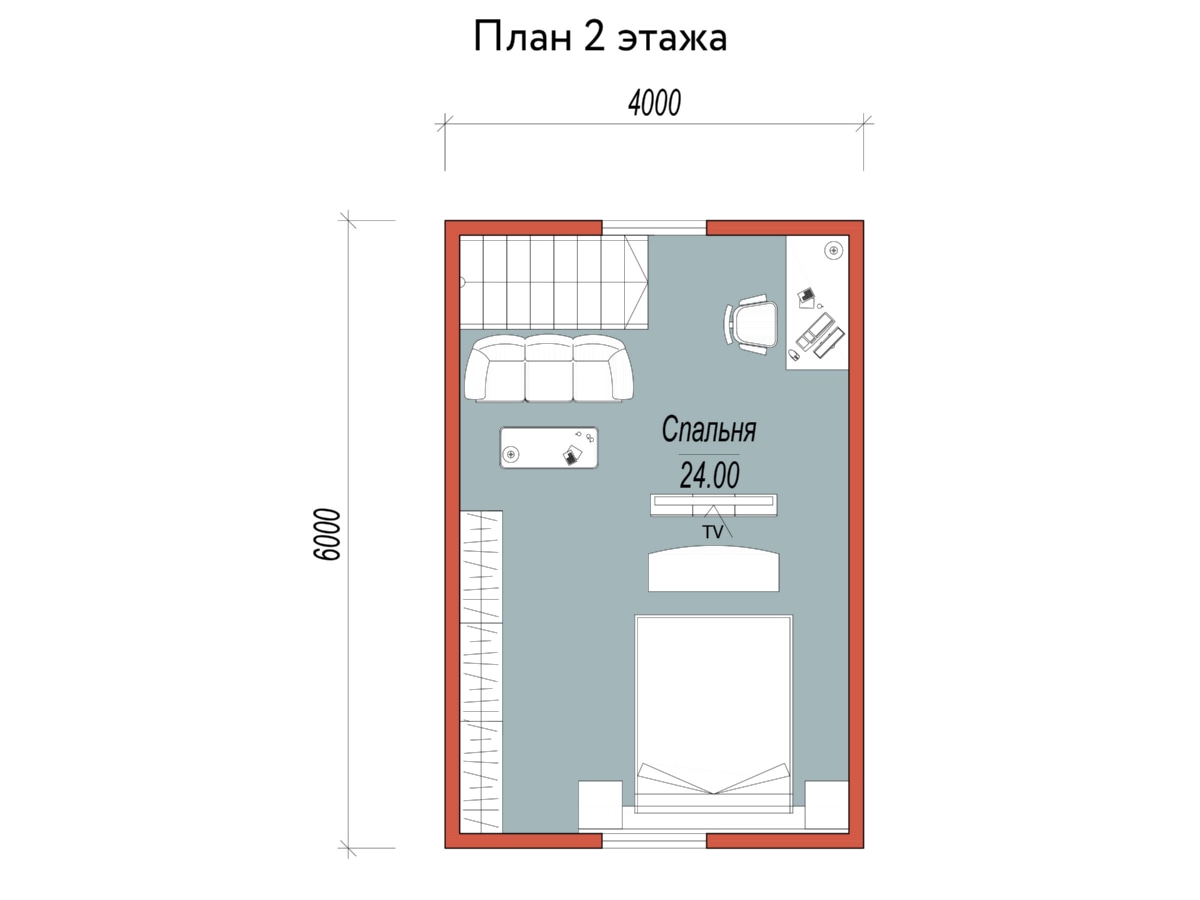 План 2 этажа
