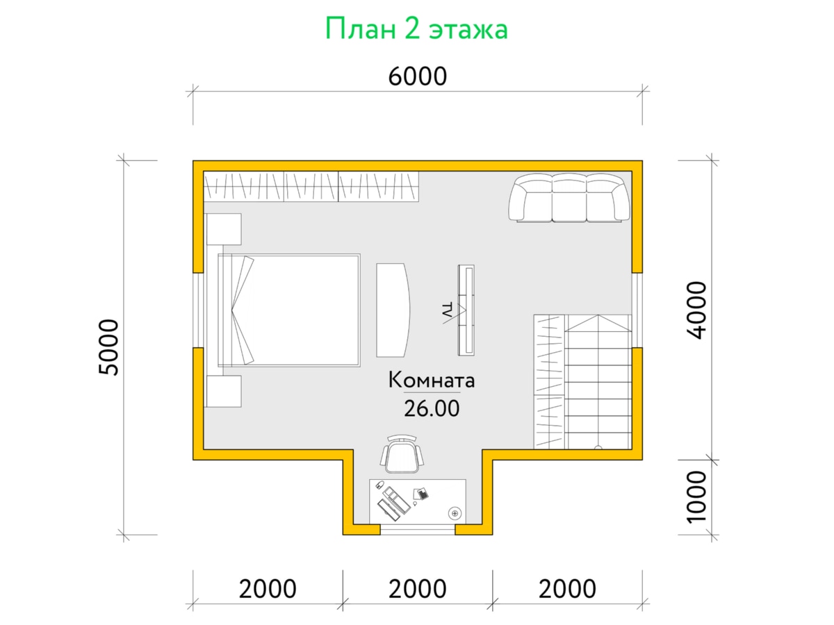 План 2 этажа