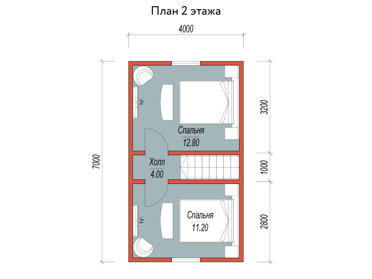 План 2 этажа