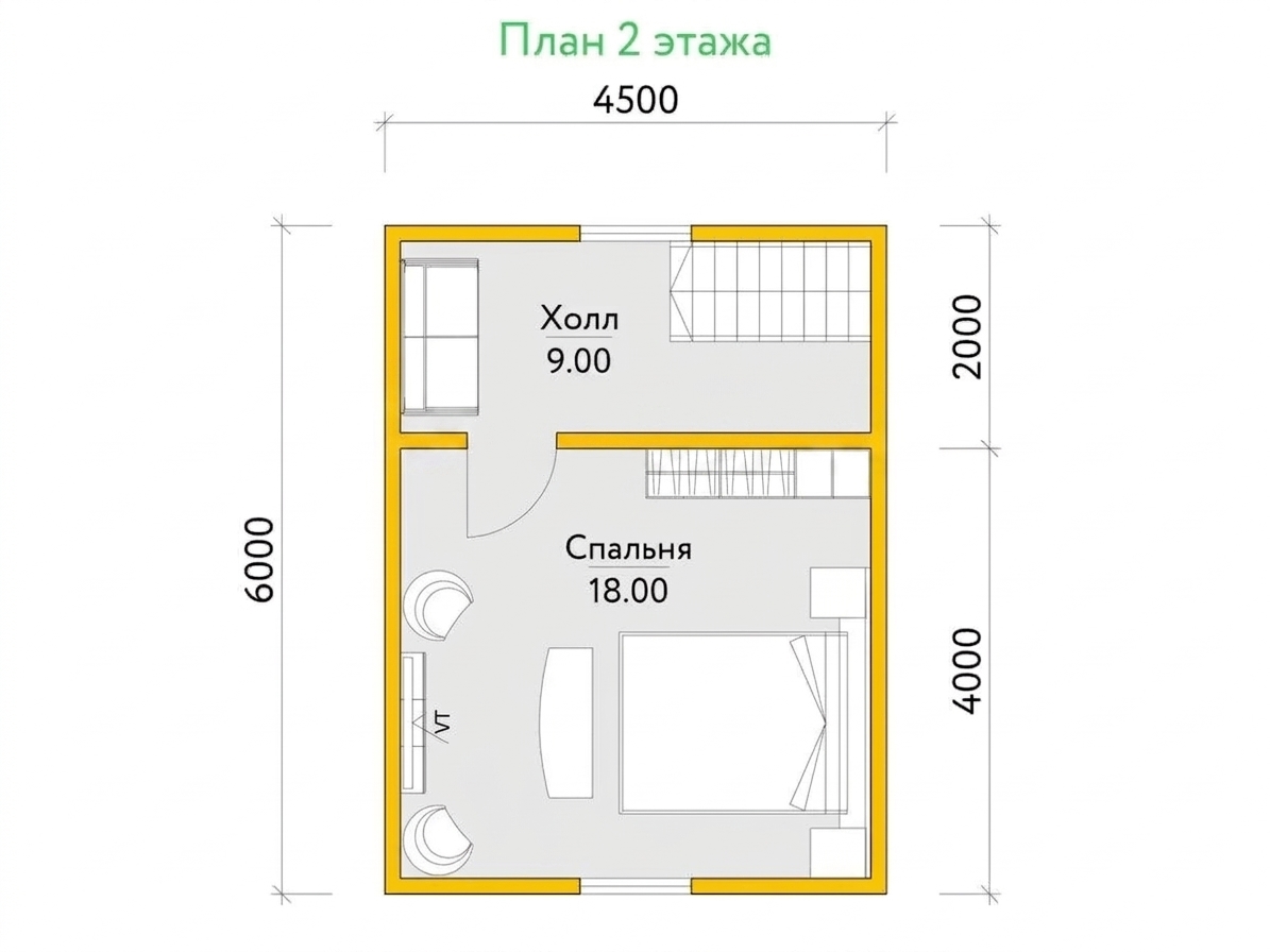 План 2 этажа