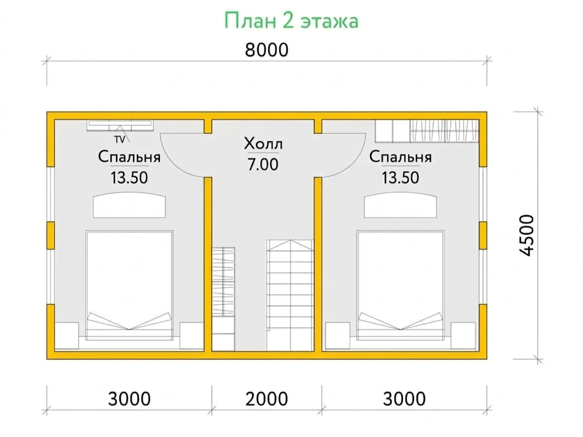 План 2 этажа