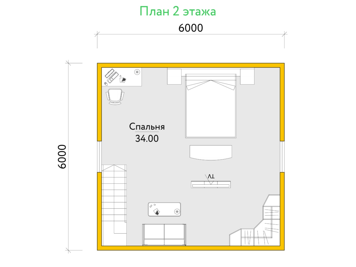 План 2 этажа