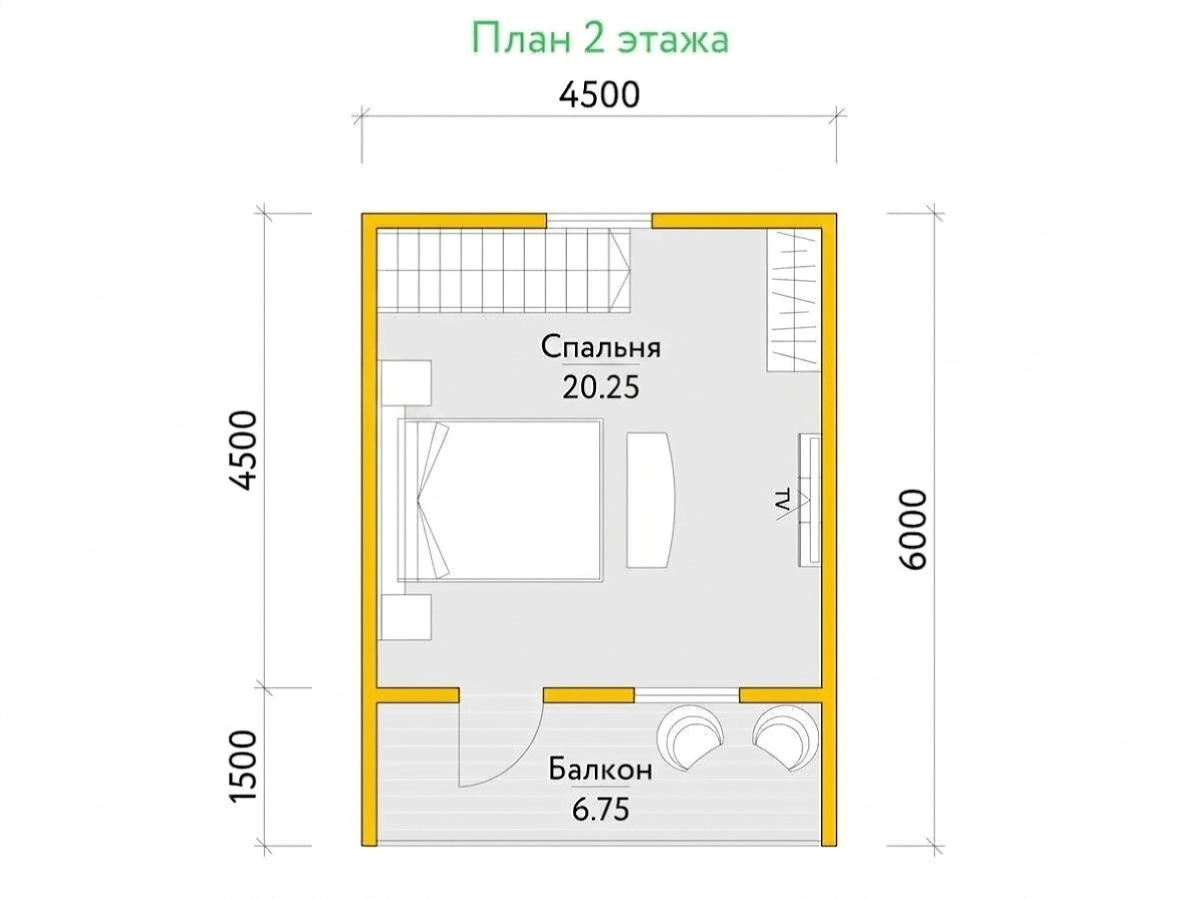 План 2 этажа