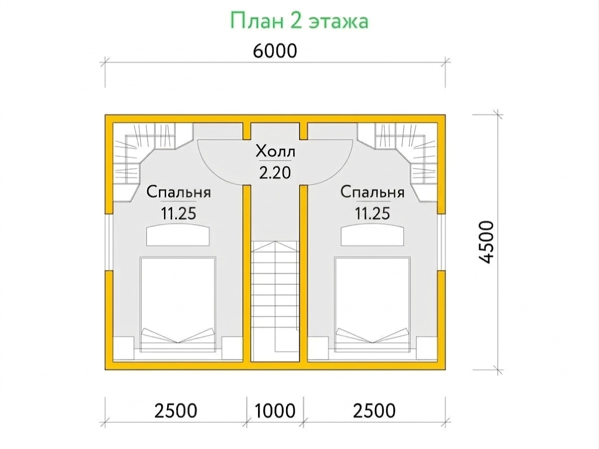 План 2 этажа