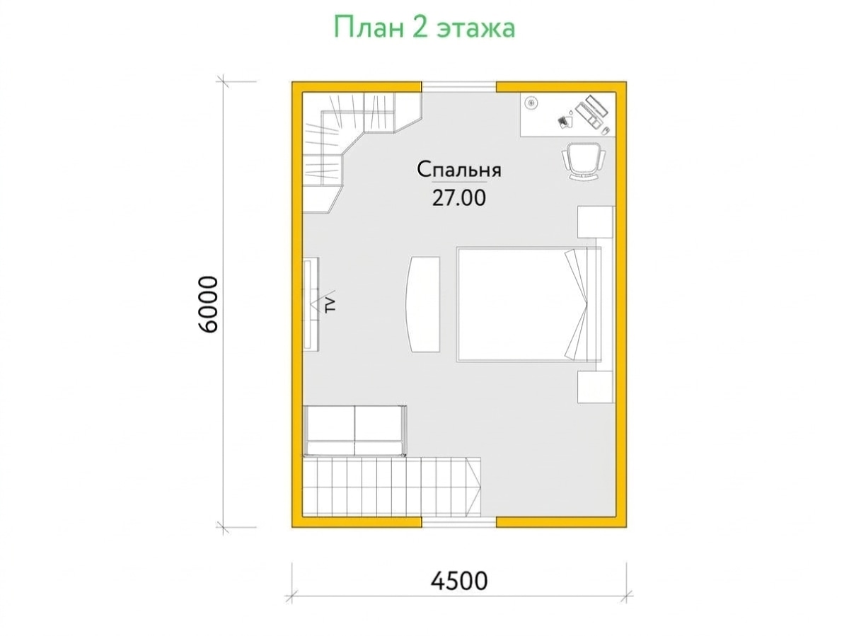 План 2 этажа