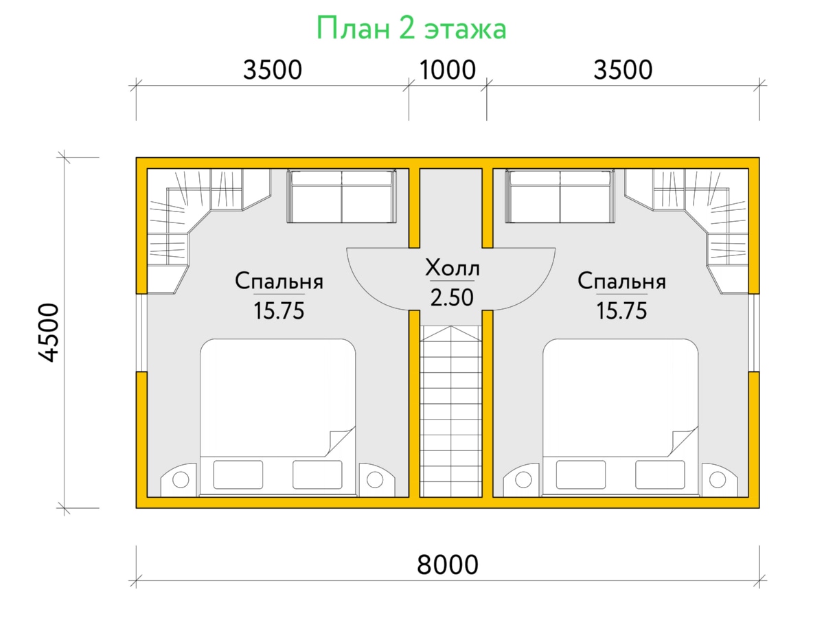 План 2 этажа