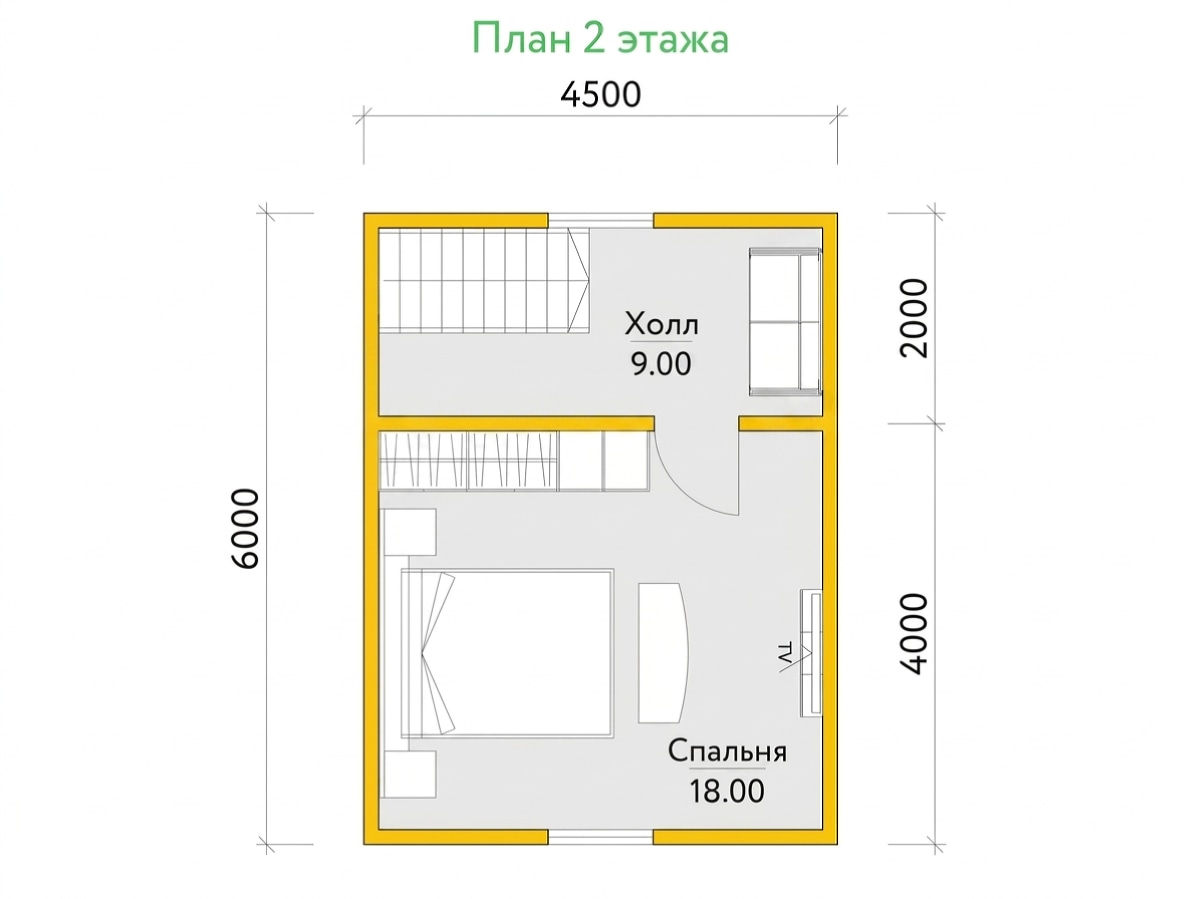 План 2 этажа