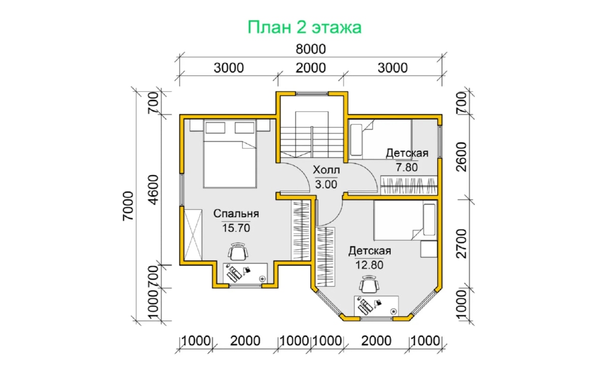 План 2 этажа