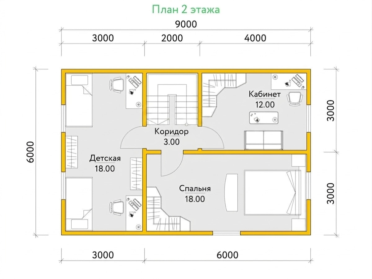 План 2 этажа