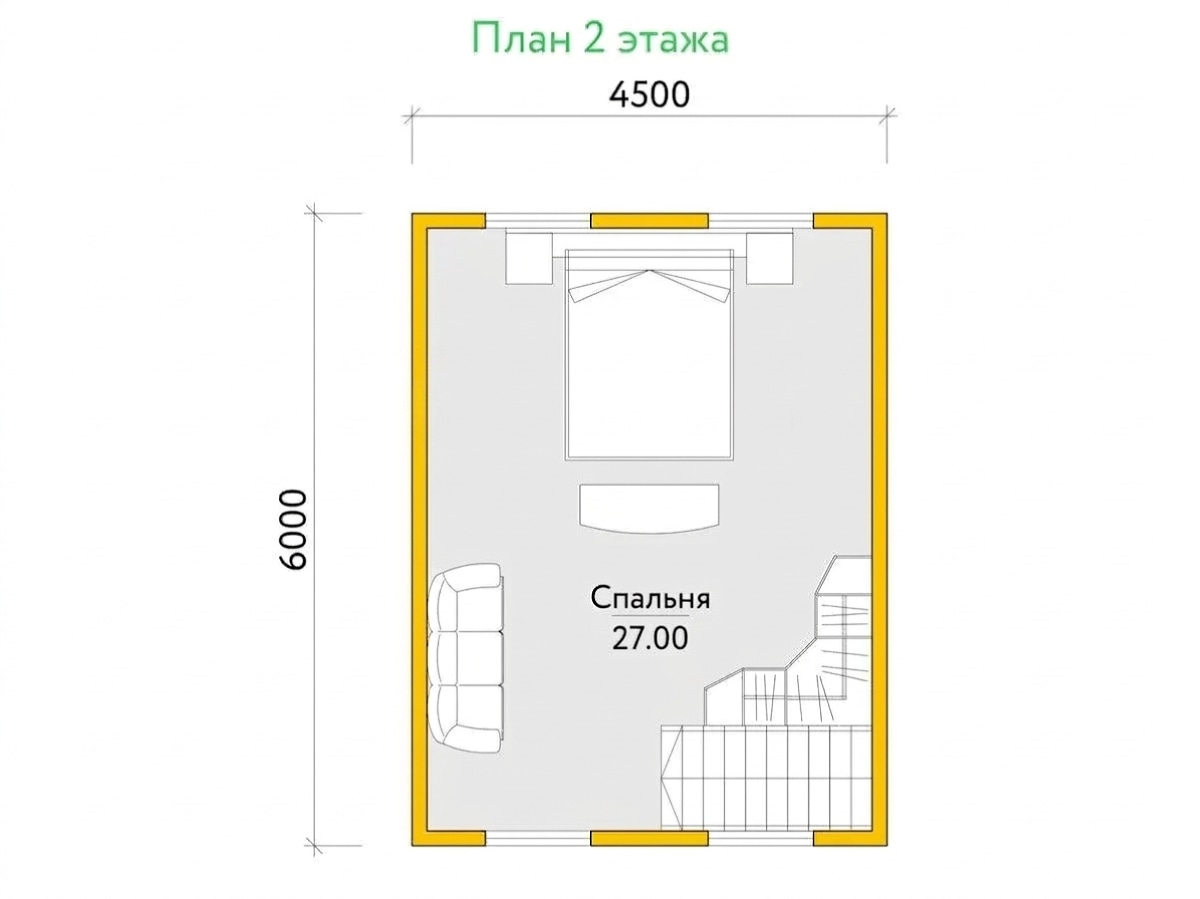 План 2 этажа