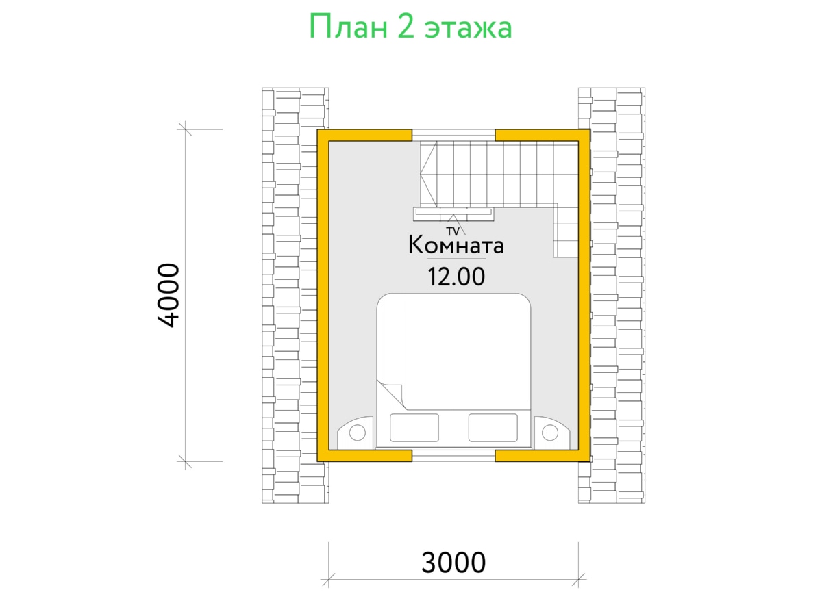 План 2 этажа